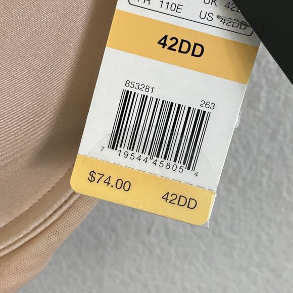 NEW Wacoal Beige Underwire Bra Size 42DD Full Coverage Smooth T-Shirt Style - Picture 4 of 7